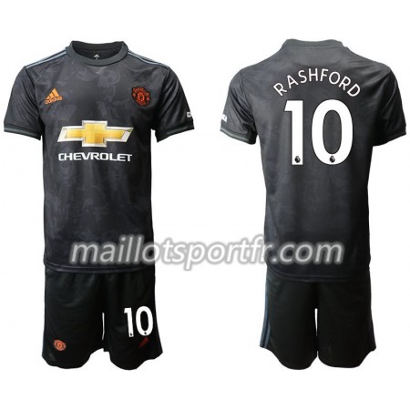 Maillot de Foot Manchester United Rashford 10 Enfant Troisieme 2019/20